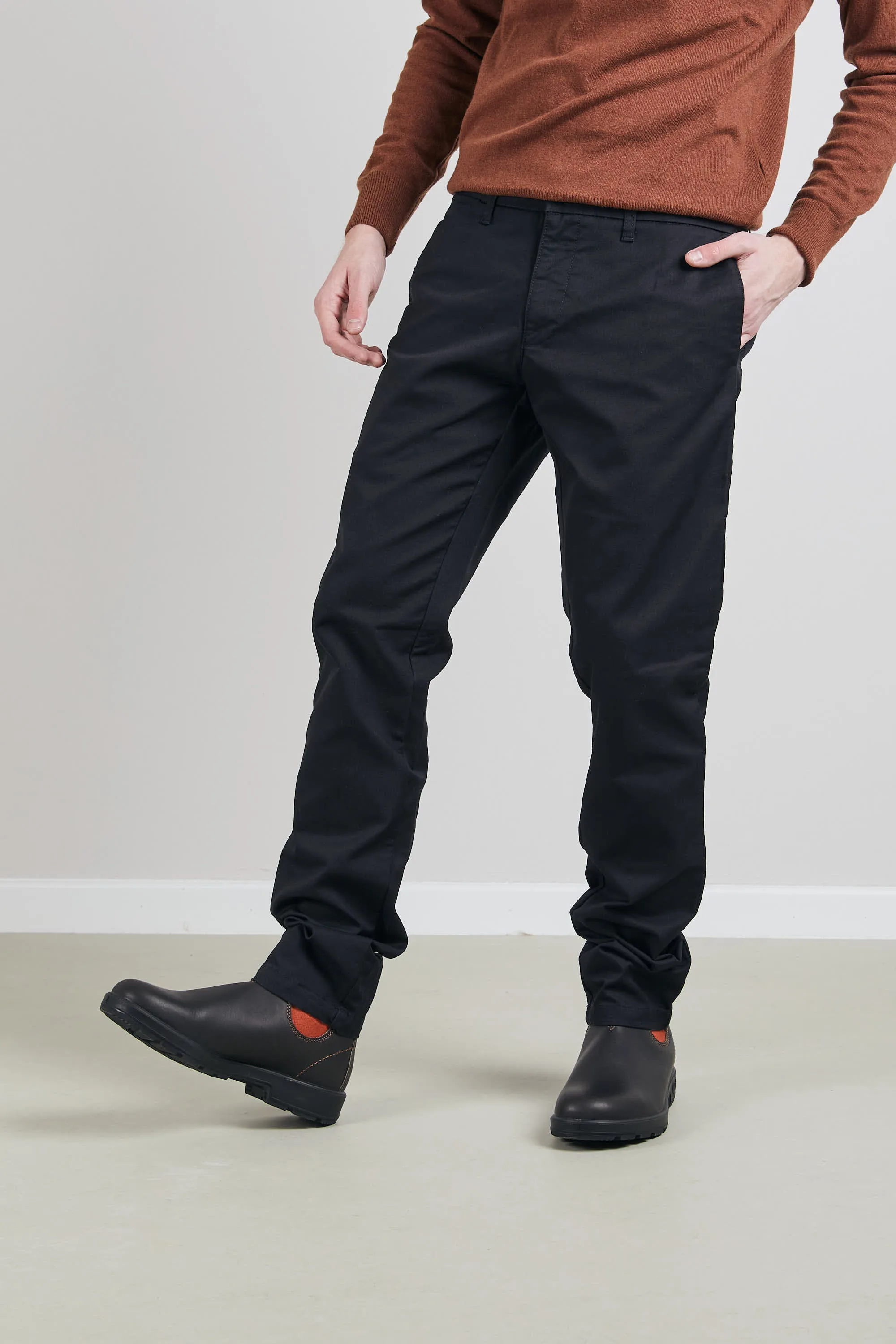 Carhartt Wip Sid Pant Stretch Twill Nero Uomo