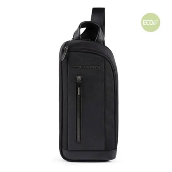 Monospalla porta iPad®mini in tessuto riciclato con protezione anti-frode RFID e tasca per AirPods® – CA5480BR2