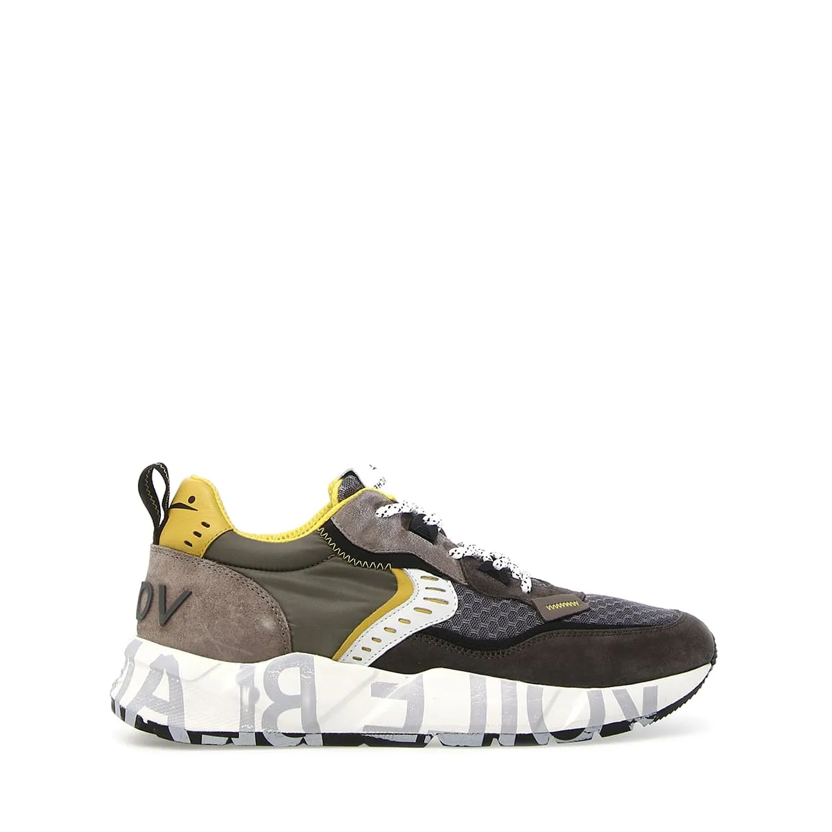   Sneakers Uomo in camoscio e tessuto VOILE BLANCHE CLUB01 VLB2016999-04-1B41